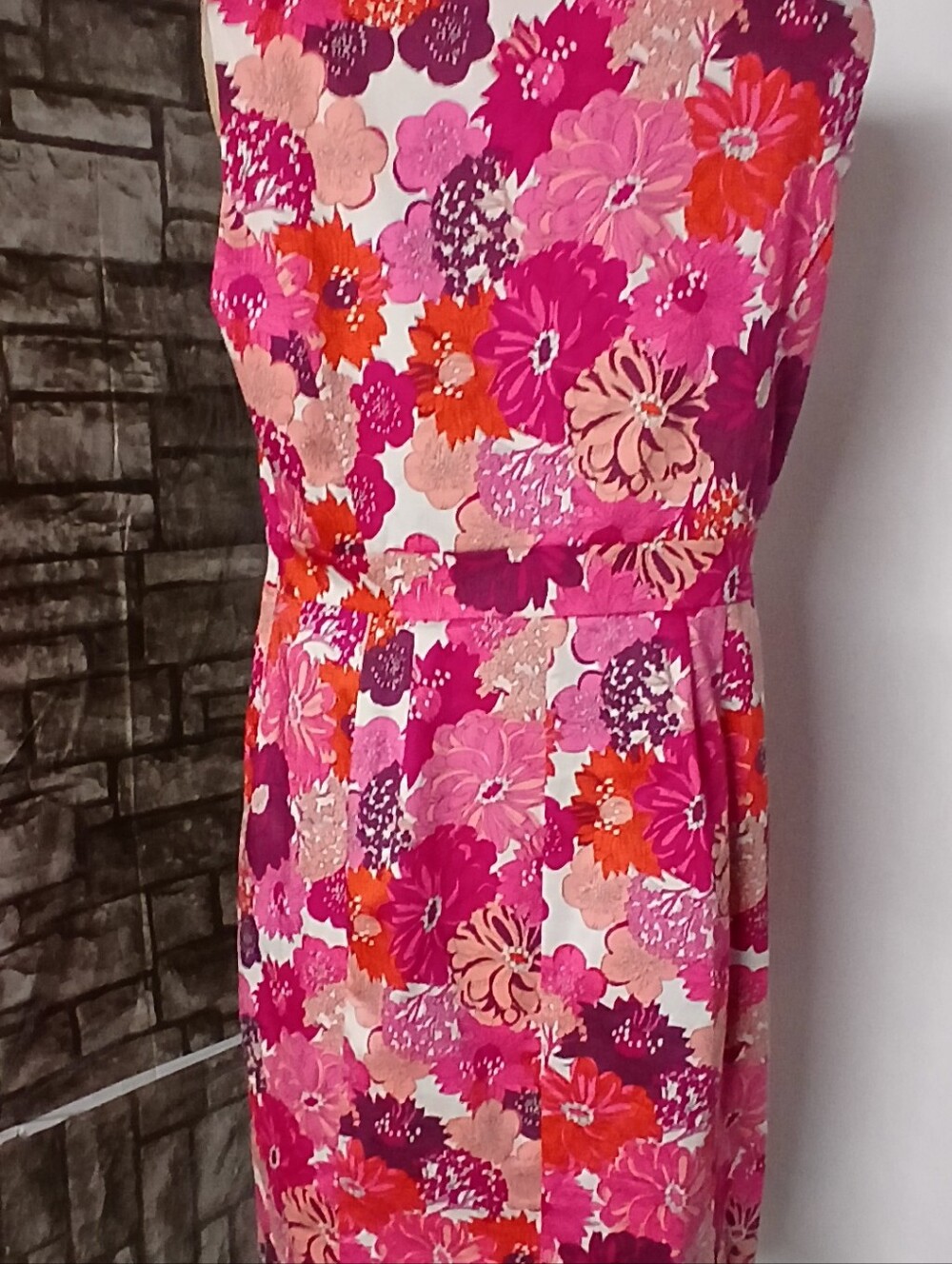 Liberty of London Pink Floral Midi Dress